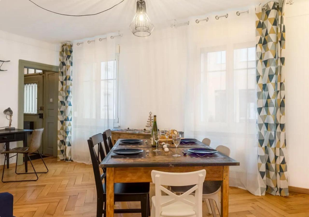 Colmar Appt familial à 3 min du centre - parking gratuit - Une chambre et 5 pers Esterno foto