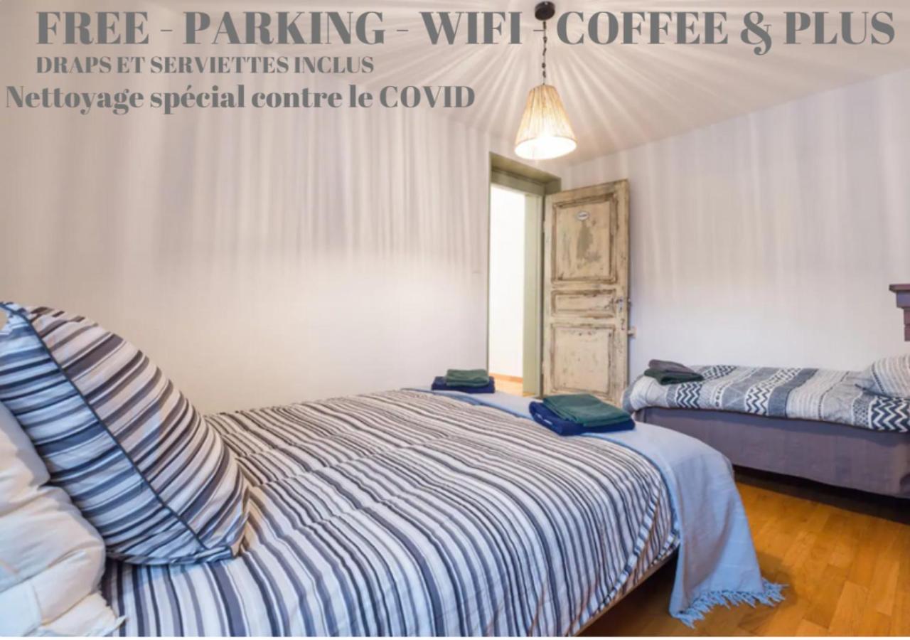 Colmar Appt familial à 3 min du centre - parking gratuit - Une chambre et 5 pers Esterno foto