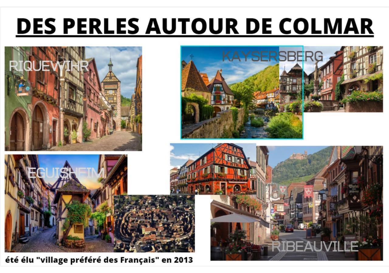 Colmar Appt familial à 3 min du centre - parking gratuit - Une chambre et 5 pers Esterno foto